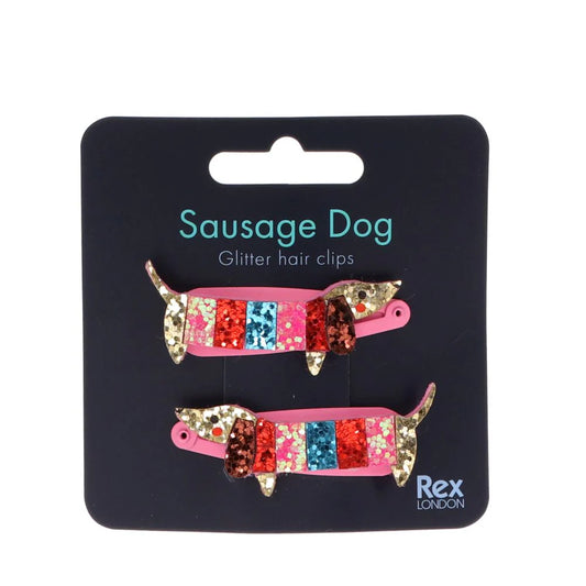 Rex London: Hair Clips - Sausage Dog