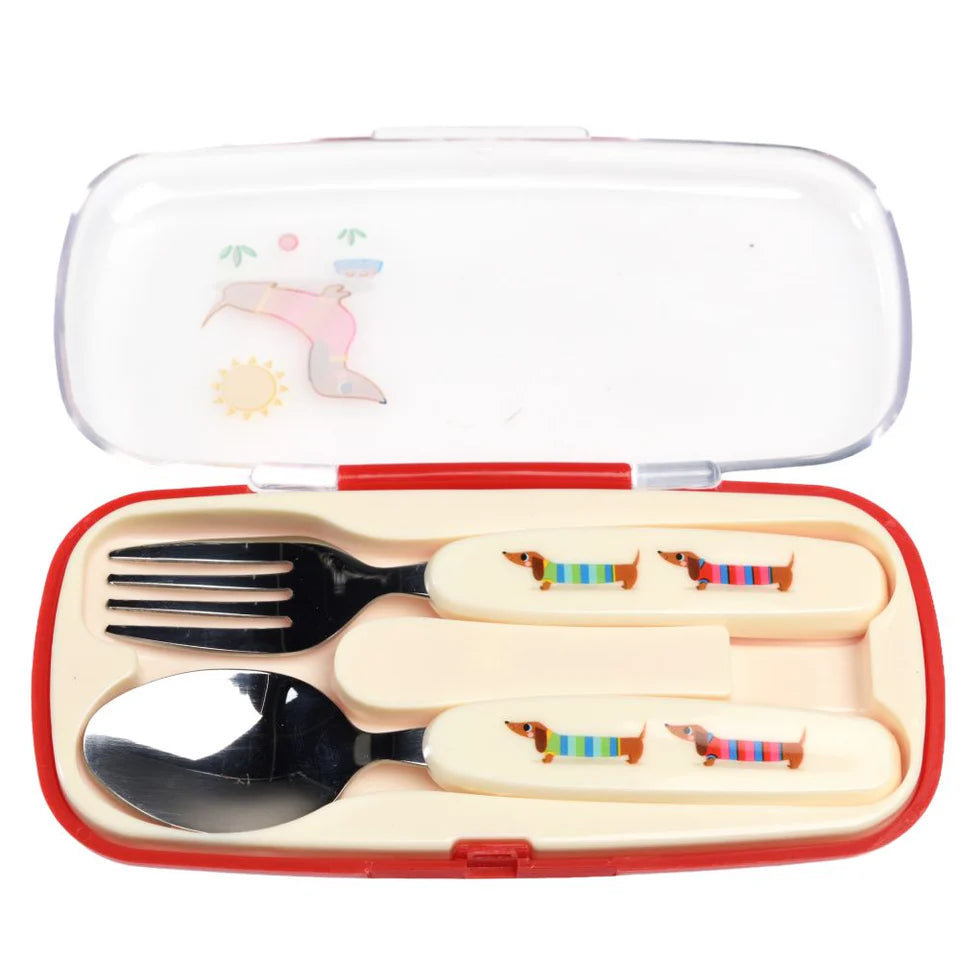 Rex London: Child Cutlery Set - Sausage Dog