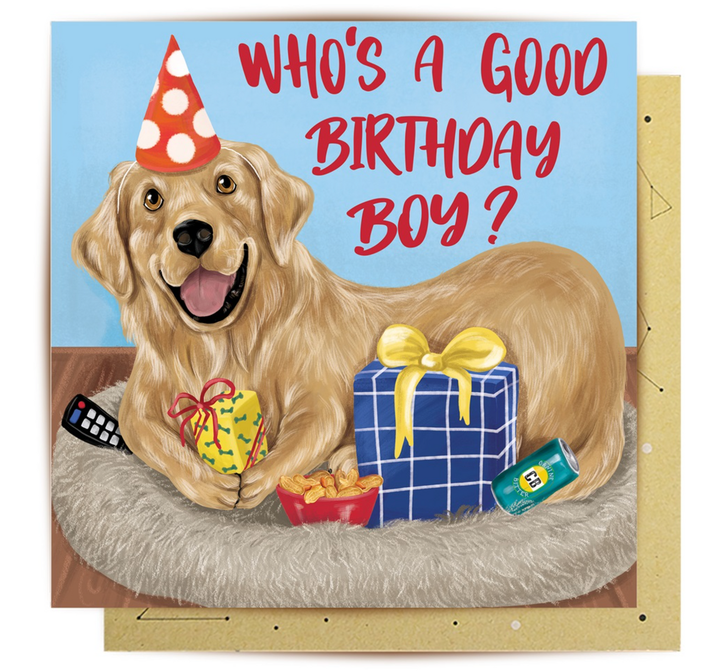 Who's a good boy: Greeting Card