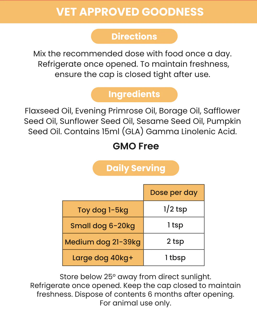 Nourish Pet Company: Mega Oil 200ml