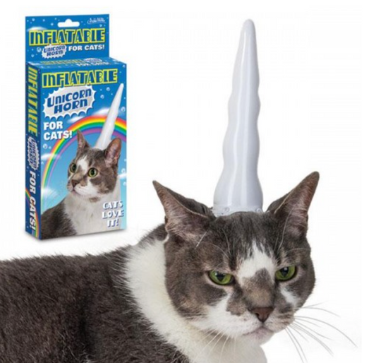 Archie McPhee – Inflatable Unicorn Horn For Cats