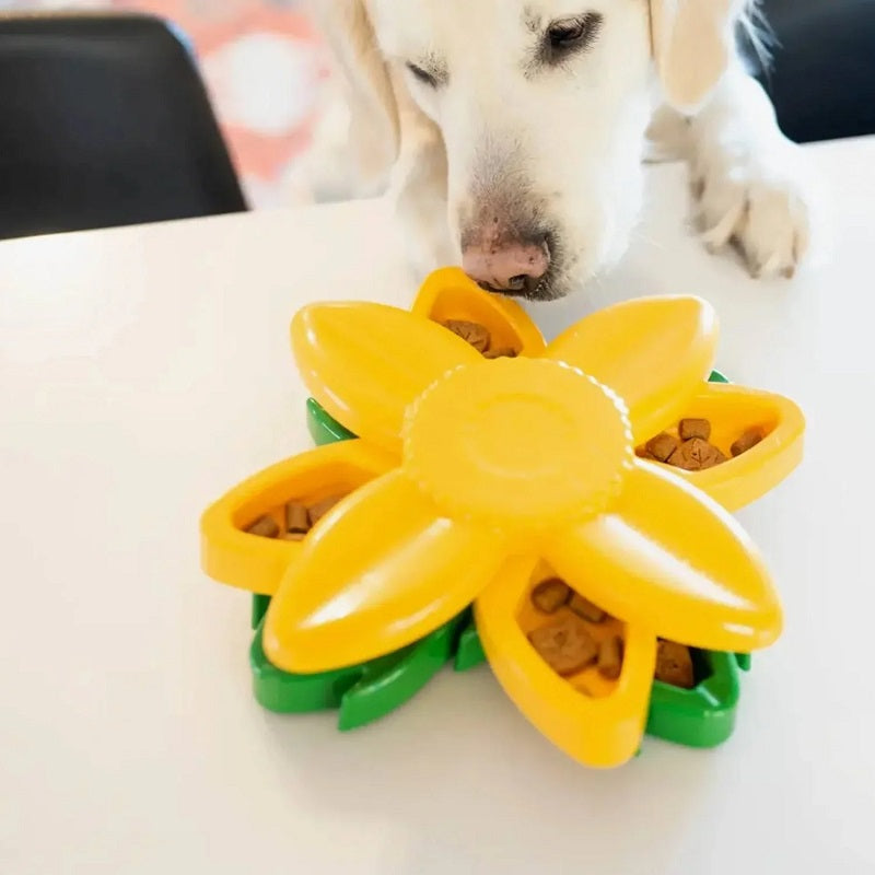 Zippy Paws SmartyPaws Puzzler Feeder Interactive Dog Toy - Sunflower