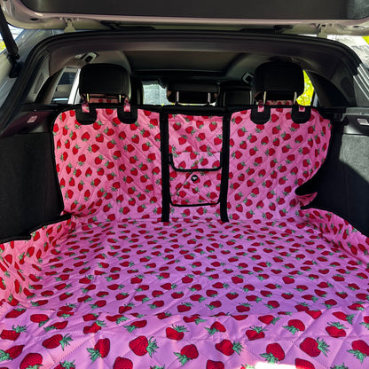 Strawberries: Deluxe Car Boot Cover