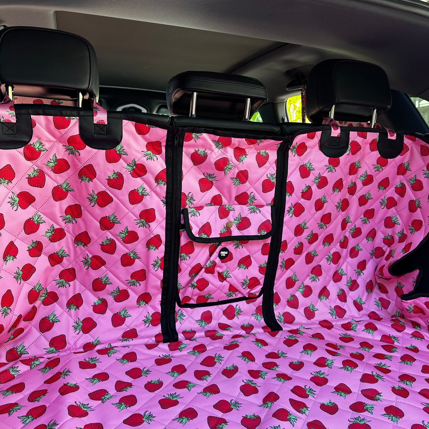 Strawberries: Deluxe Car Boot Cover