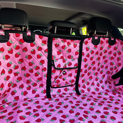 Strawberries: Deluxe Car Boot Cover