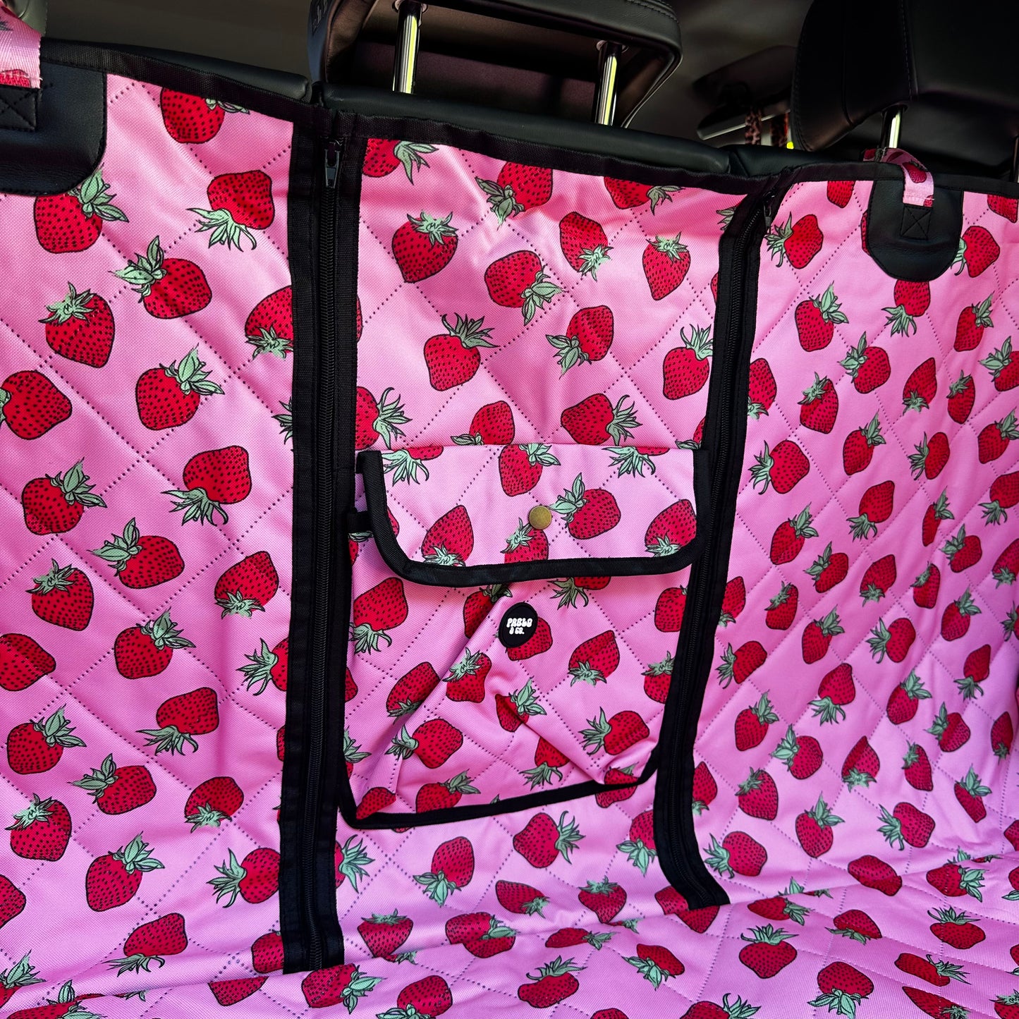 Strawberries: Deluxe Car Boot Cover