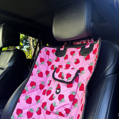Strawberries: Deluxe Single Car Seat Cover