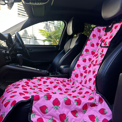 Strawberries: Deluxe Single Car Seat Cover