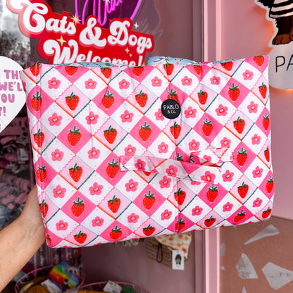 Deluxe Travel Mat: Strawberry Patch & Silly Little Goose