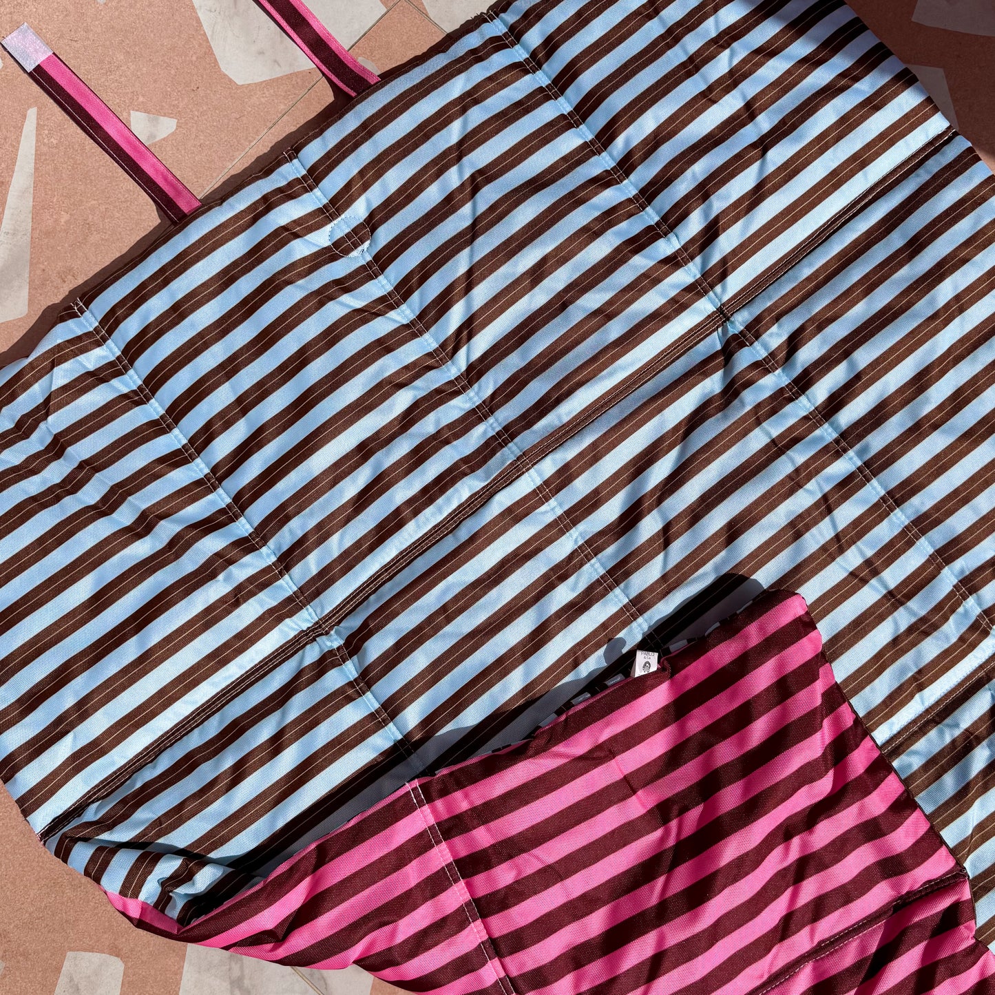 Deluxe Travel Mat: Blushing Stripes & Sunday Stripes