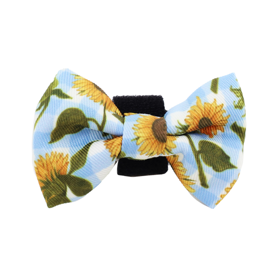 Sunny Sunflowers: Cat Bow Tie