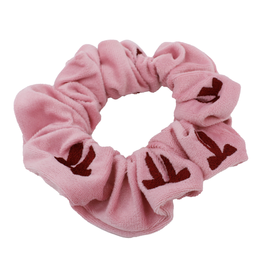 Velvet Blush Bows: Scrunchie