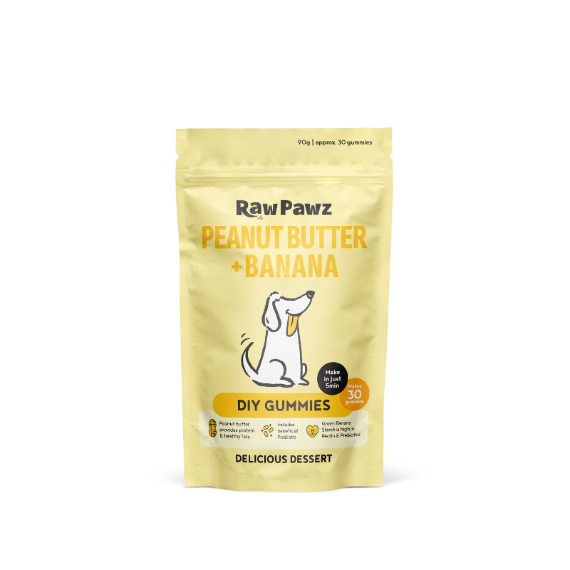 Raw Pawz Peanut Butter & Banana DIY Gummies