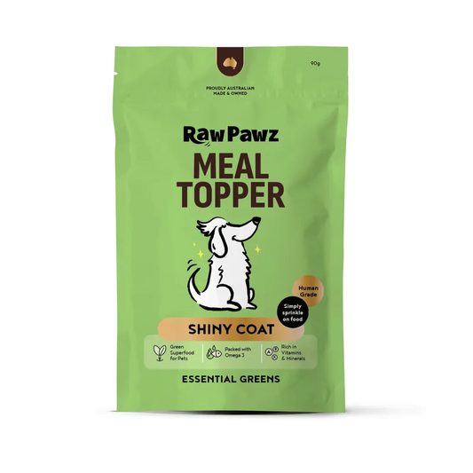 Raw Pawz SHINY COAT ESSENTIAL GREENS MEAL TOPPER