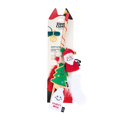 Zippy Claws: Holiday ZippyStick Santa with Cookies & Milk
