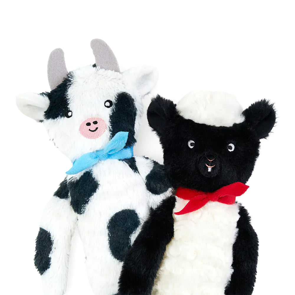 Zippy Paws: Fluffy Peltz - Cow & Sheep