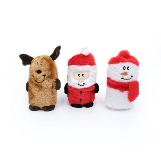 Zippy Paws: Christmas Squeakie Buddies - Santa, Reindeer, Snowman