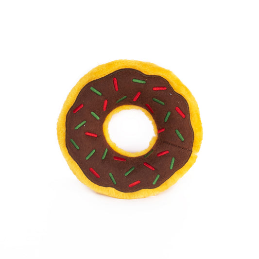 Zippy Paws: Christmas Donutz Dog Toy - Gingerbread