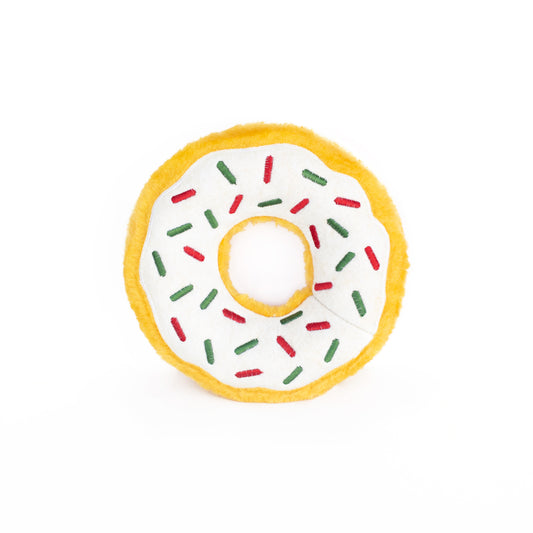 Zippy Paws: Christmas Donutz Dog Toy - Peppermint