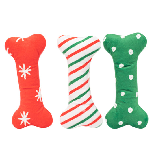 Zippy Paws: Holiday Patterned Bones - Regular 3-Pack