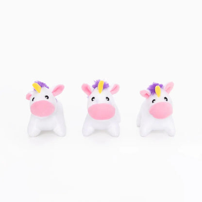 Zippy Paws: Miniz Pack of 3 Unicorns