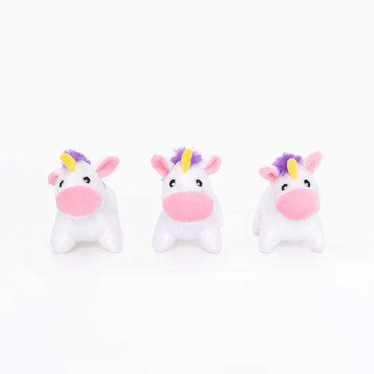 Zippy Paws: Miniz Pack of 3 Unicorns