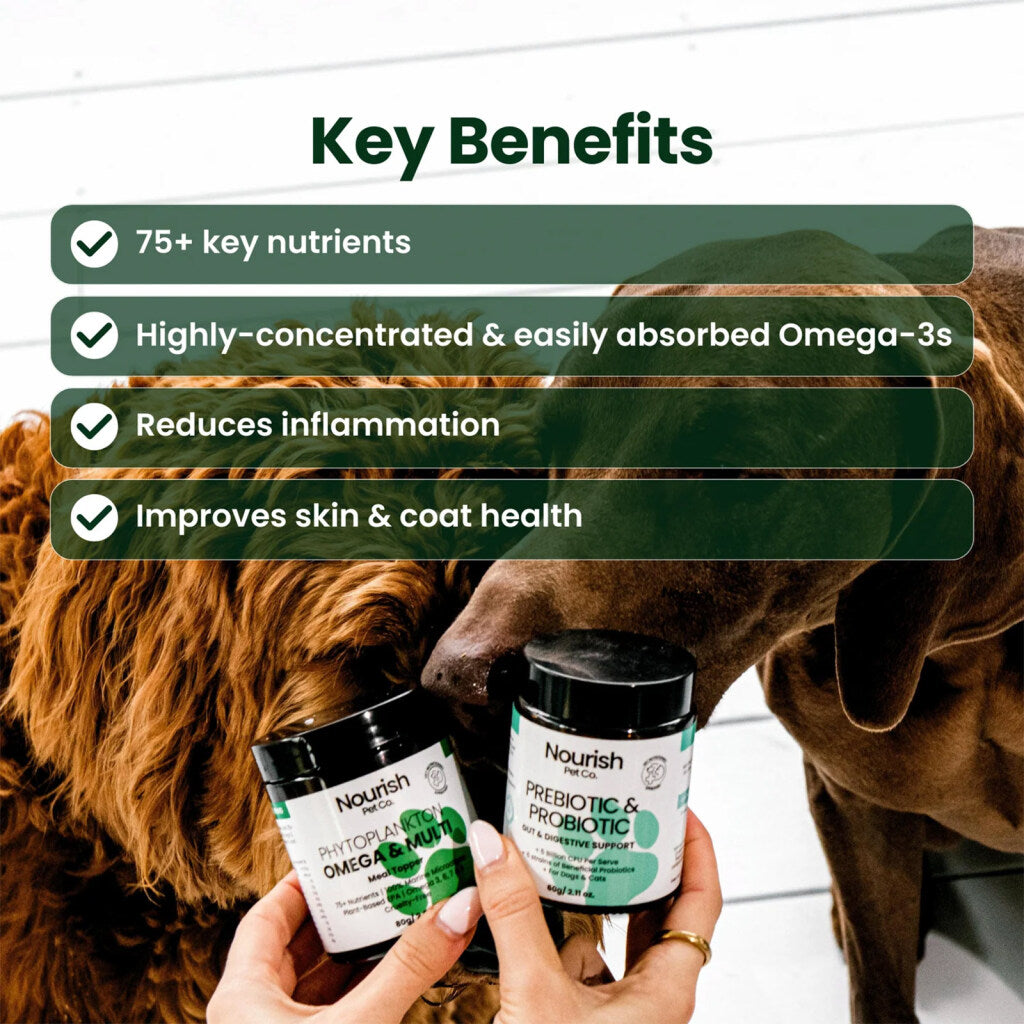 Nourish Pet Co Phytoplankton Omega & Multi Meal Topper 80g