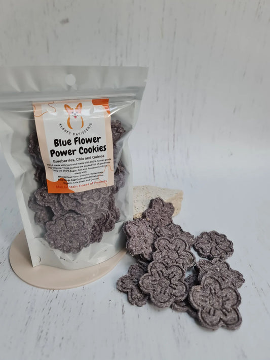 Blue Flower Power Cookies