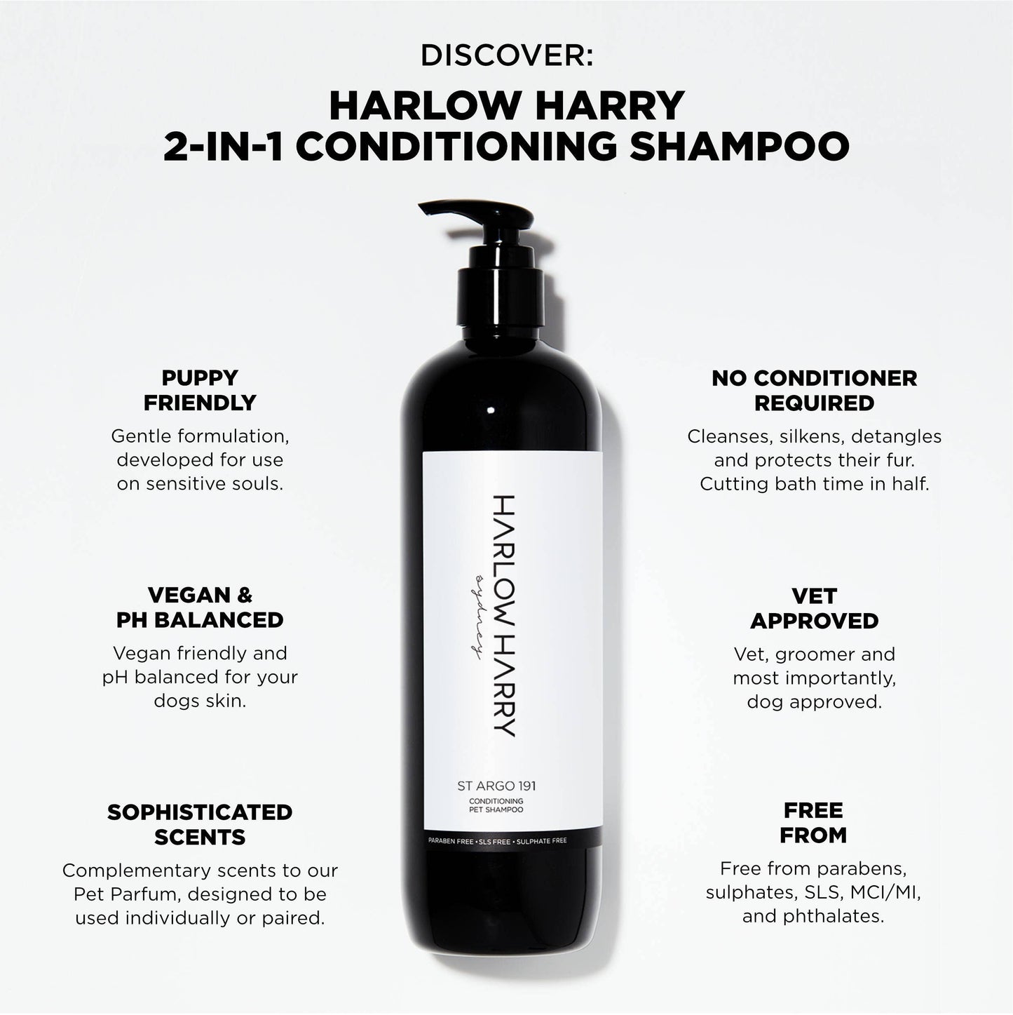 Harlow Harry: 2-in-1 Conditioning Dog Shampoo | St Argo 191