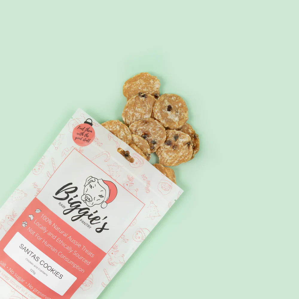 Biggie's Raw Pantry: Santas Cookies - Chicken & Cranberry