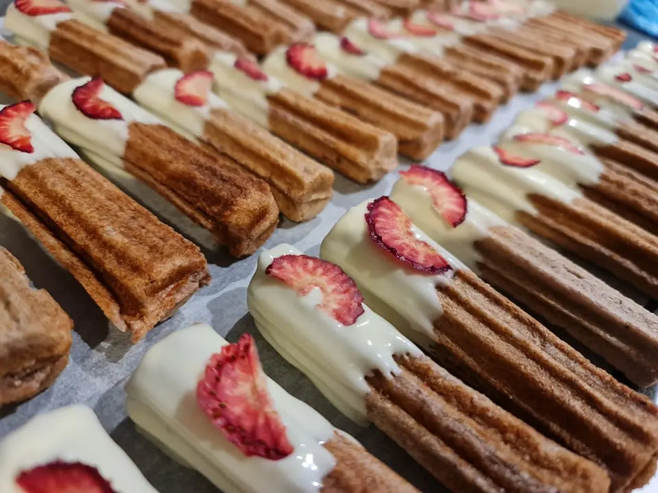 Strawberries n Cream Churros