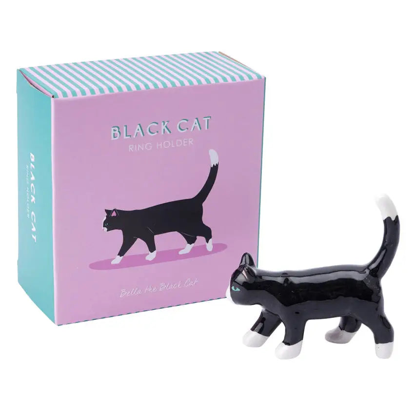 Bella the Black Cat Ring Holder