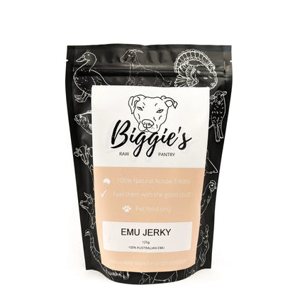 Emu Jerky: Biggies Raw Pantry