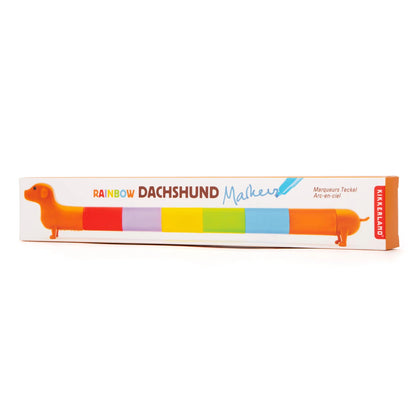 Kikkerland: Rainbow Dachshund Markers