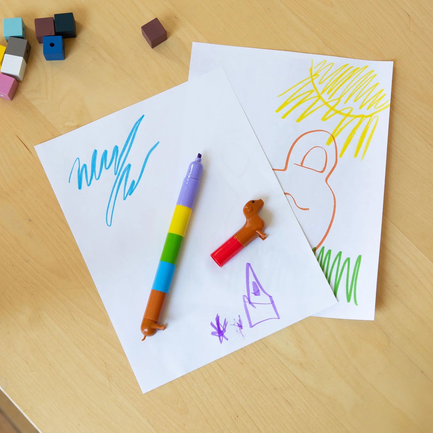Kikkerland: Rainbow Dachshund Markers