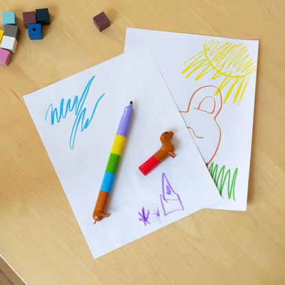 Kikkerland: Rainbow Dachshund Markers