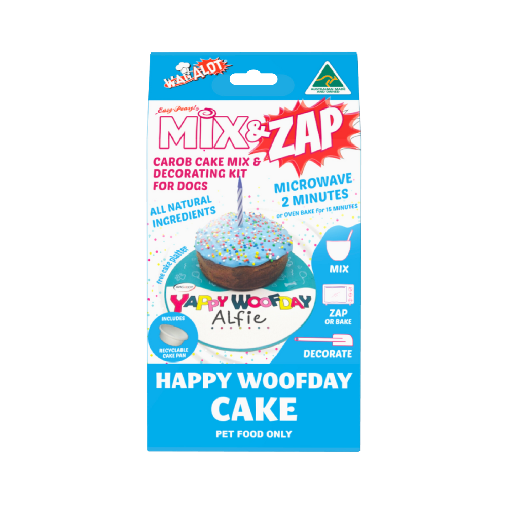Wagalot: Happy Woofday Cake Mix - Blue