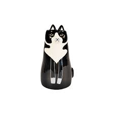 Sitting Black Cat Vase