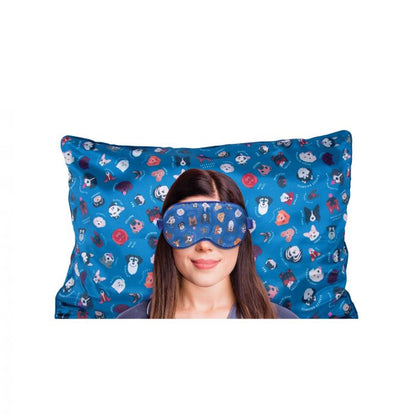 Satin Pillowcase & Eye Mask Set: Dogs