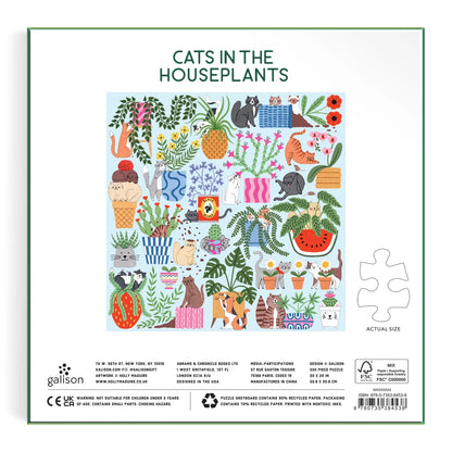 Galison Cats in the Houseplants Puzzle 500pc