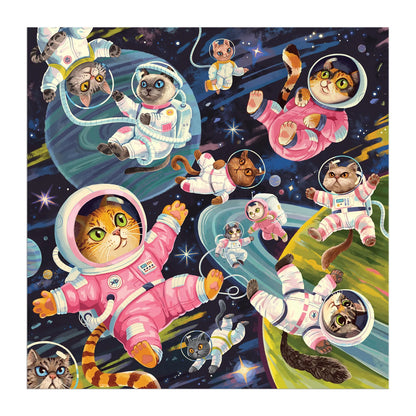 Galison: A Space Meowdyssey Puzzle 500pcs