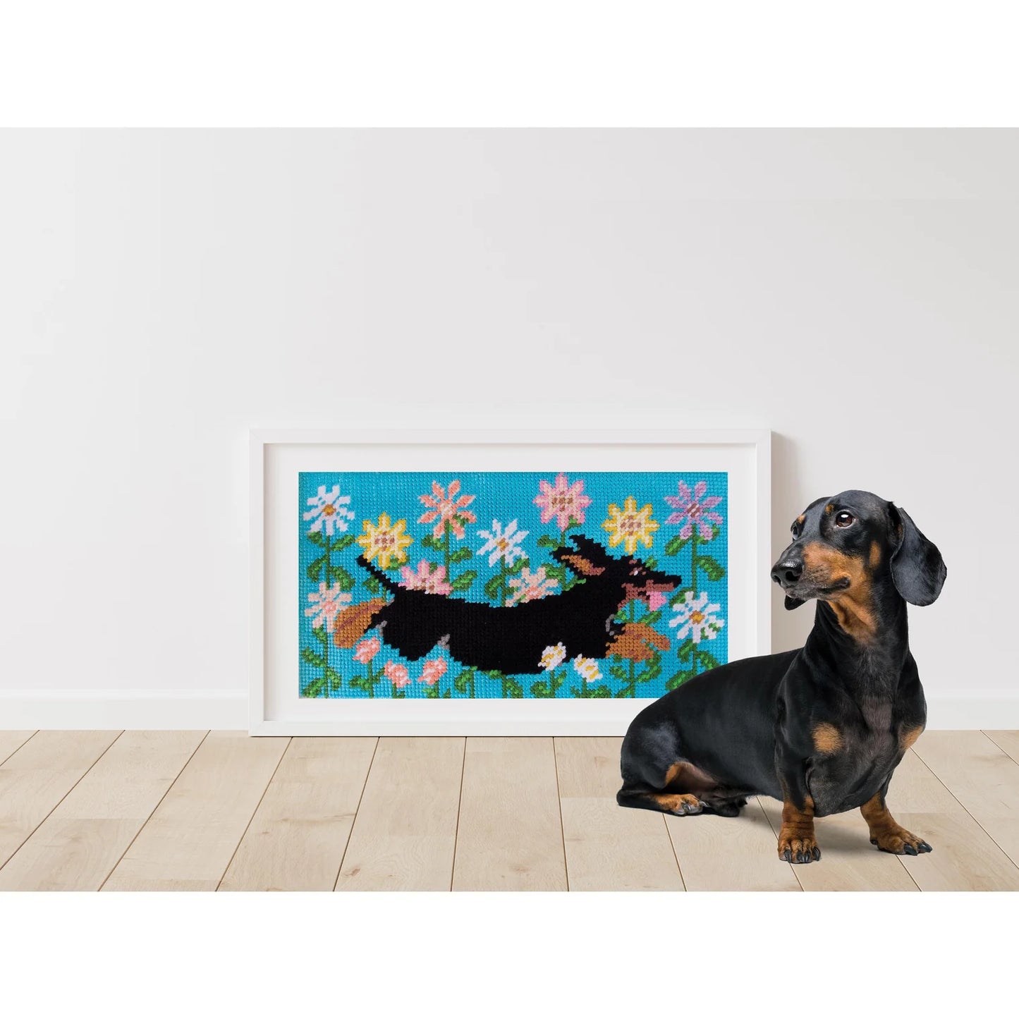 Dachshund Half Stitch Kit