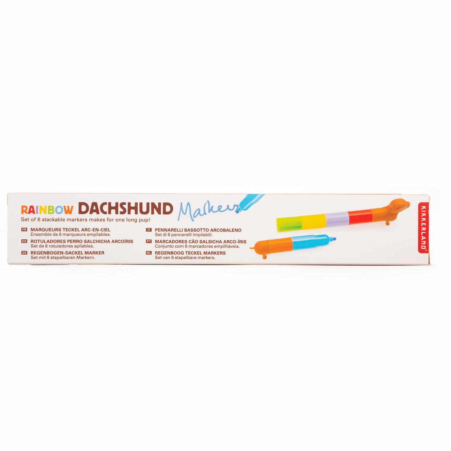 Kikkerland: Rainbow Dachshund Markers