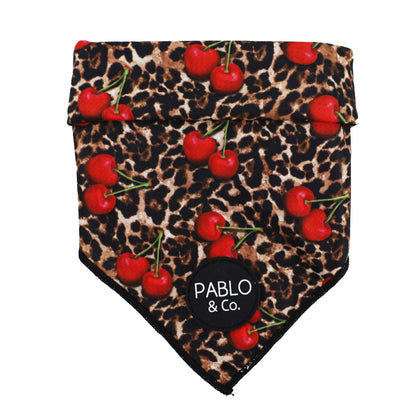 Leopard Cherries: Dog Bandana