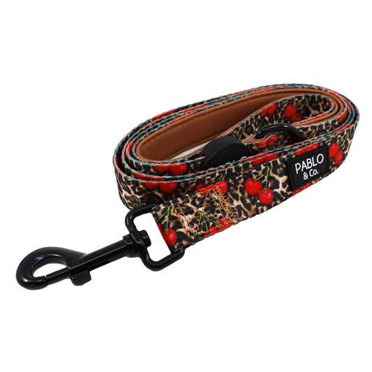 Leopard Cherries: Dog Leash