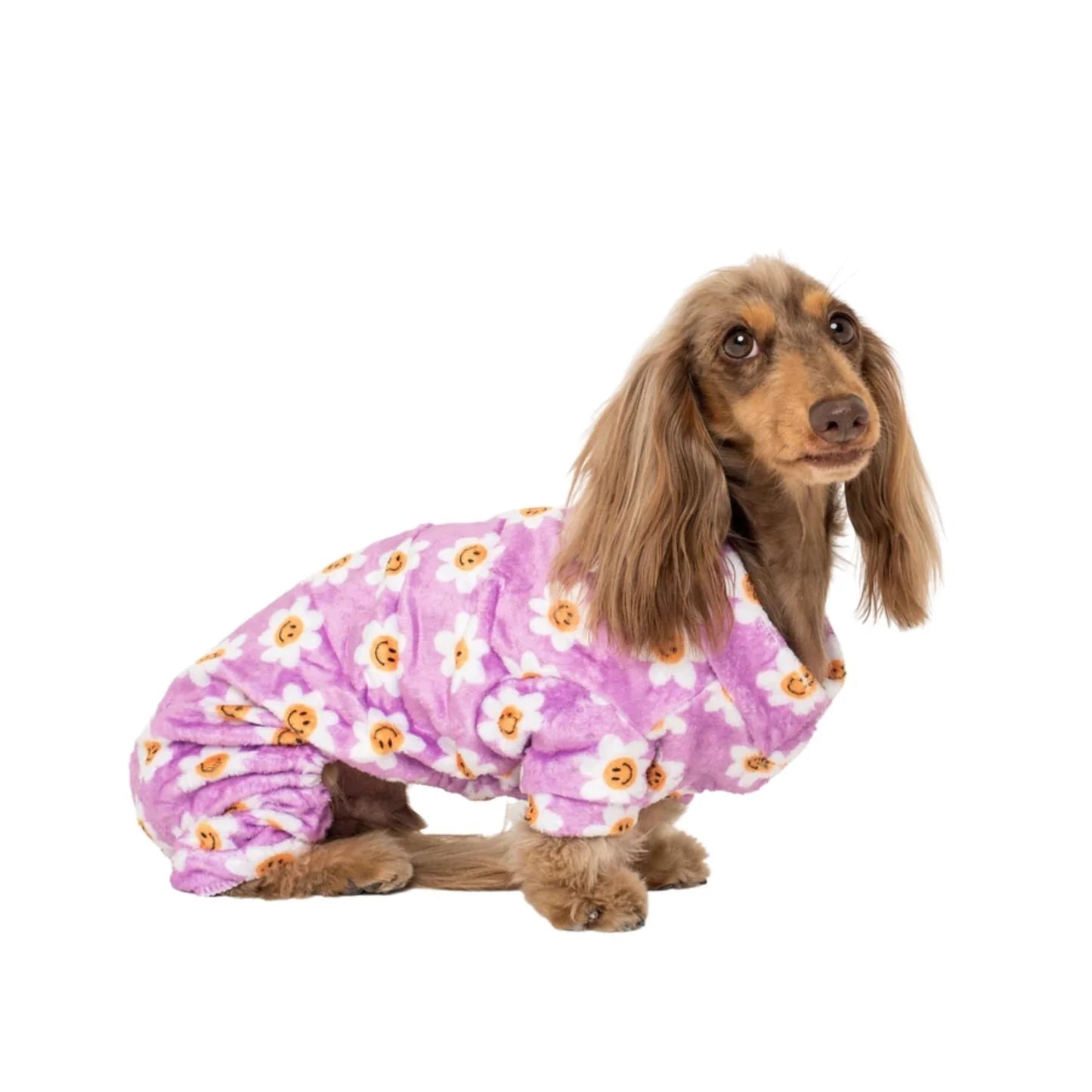 Lilac Smiley Flowers: Onesie