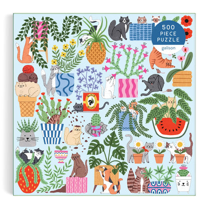 Galison Cats in the Houseplants Puzzle 500pc