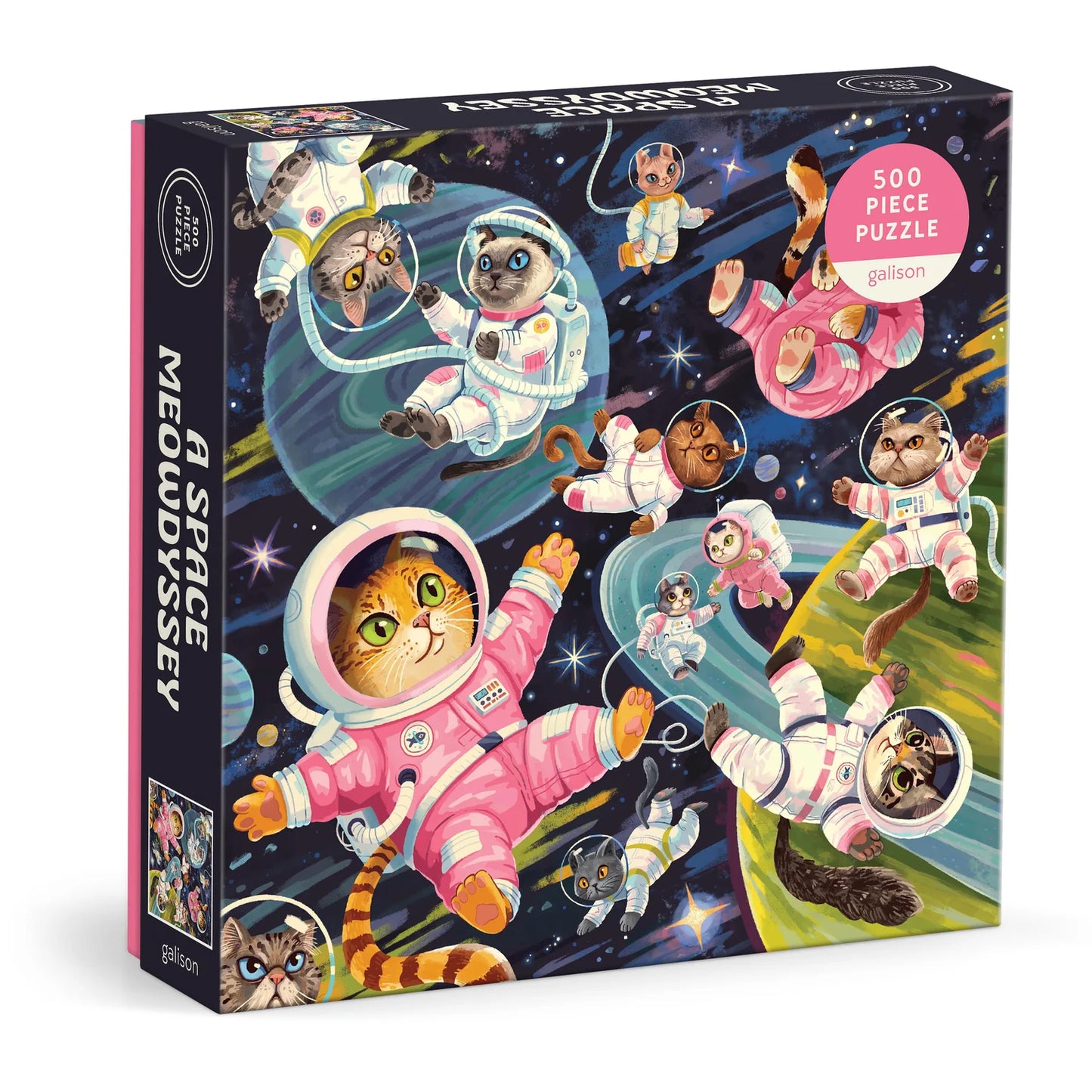 Galison: A Space Meowdyssey Puzzle 500pcs
