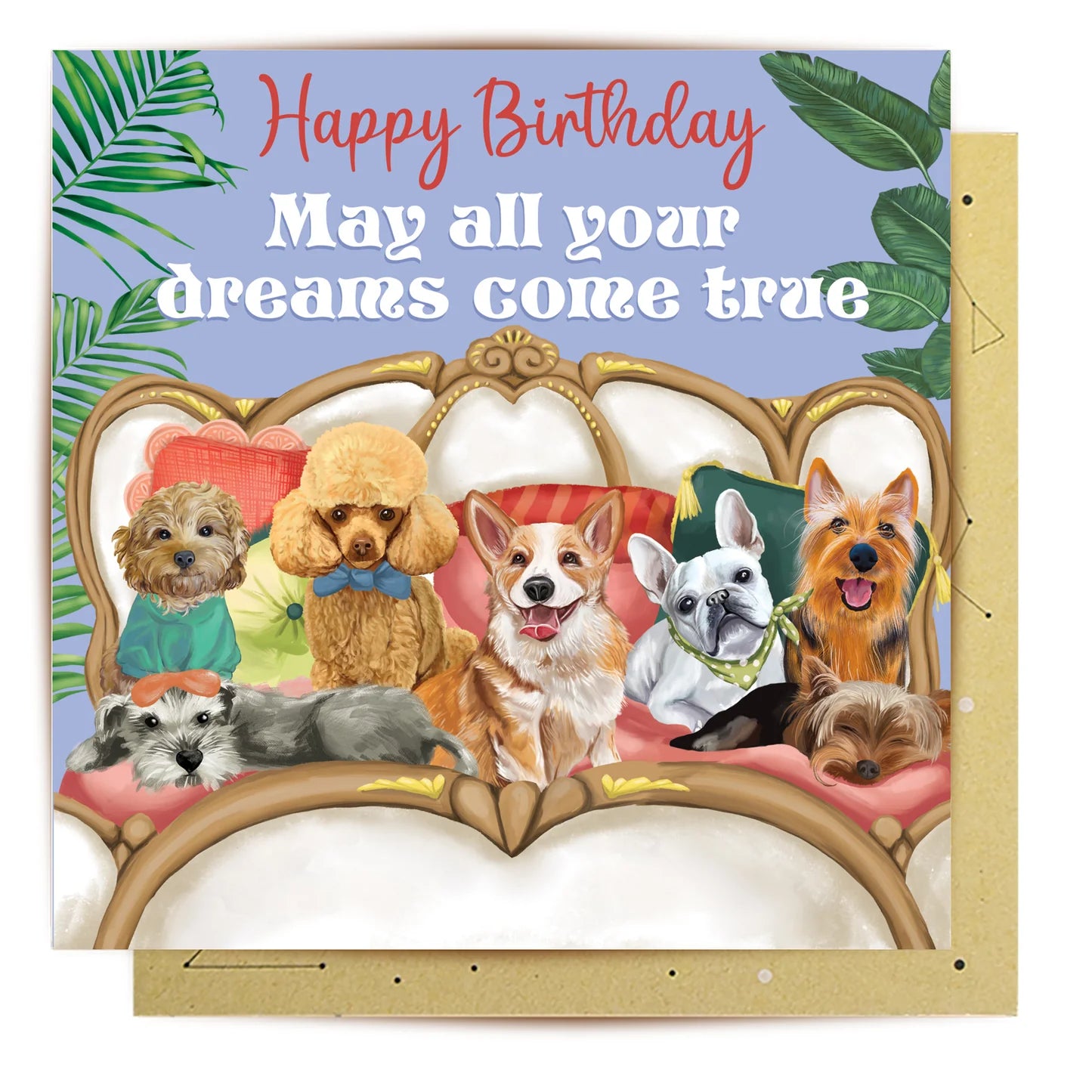 Canine Dreams: Greeting Card