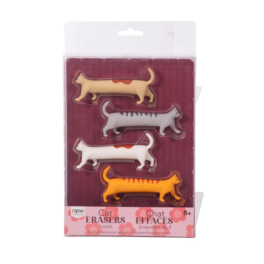 Cat Eraser Set of 4